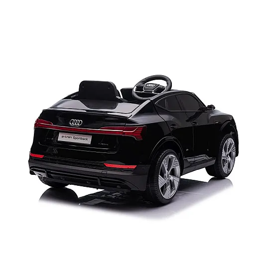 Melns elektriskais Audi E-Tron automobilis QLS-6688 Elektriskās mašīnas bērniem