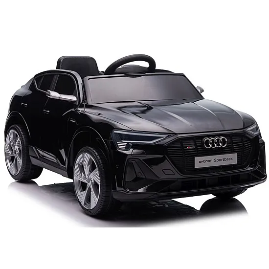 Melns elektriskais Audi E-Tron automobilis QLS-6688 Elektriskās mašīnas bērniem
