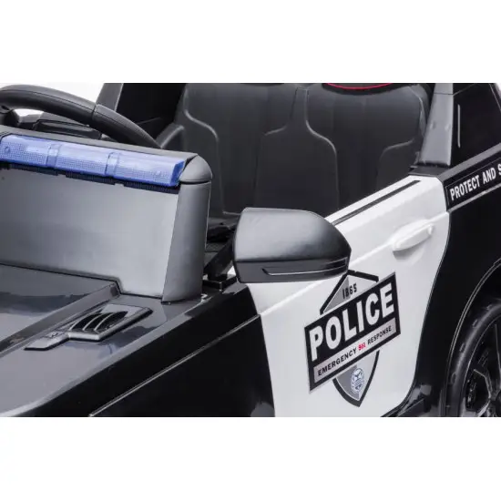 Melna elektriskā policijas automašīna BBH-021 Automašīnas