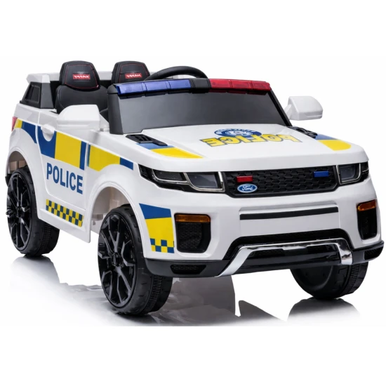 Balta elektriskā policijas automašīna BBH-021 Elektriskās mašīnas bērniem
