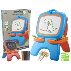 Zila/sarkana abpusēja magnētiskā tāfele