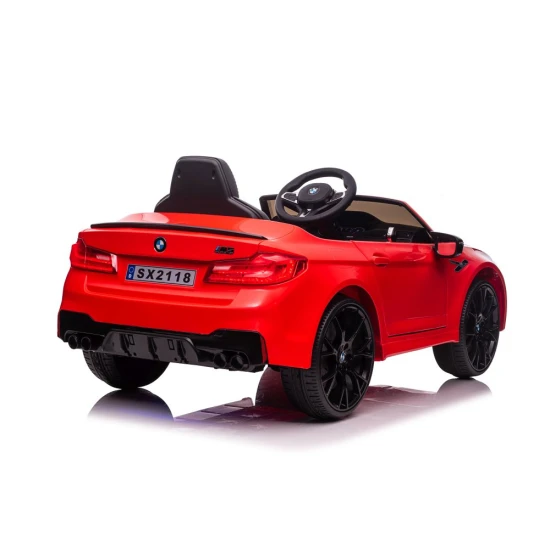 Sarkans BMW M5 DRIFT ar akumulatoru darbināms automobilis Elektriskās mašīnas bērniem