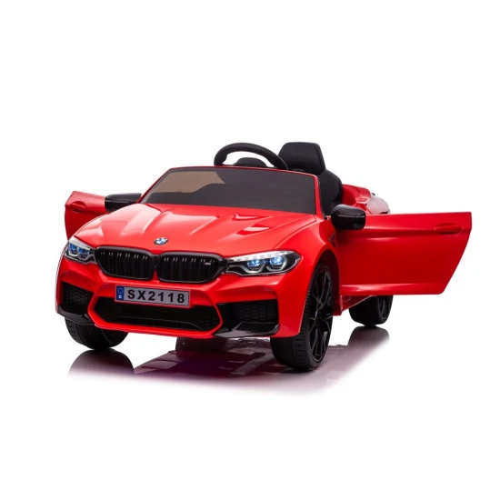 Sarkans BMW M5 DRIFT ar akumulatoru darbināms automobilis Elektriskās mašīnas bērniem