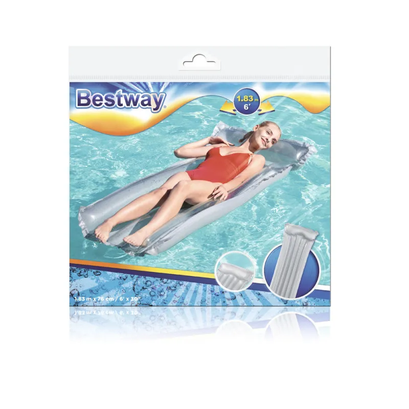 Piepūšama pelēka matrace 183 x 76 cm Bestway 44013