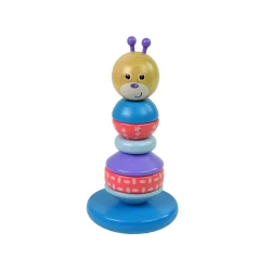 Koka lācēns Teddy Bear Izglītojošs piramīdas balansēšanas tornis