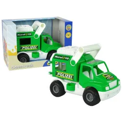 Zaļa policijas automašīna 