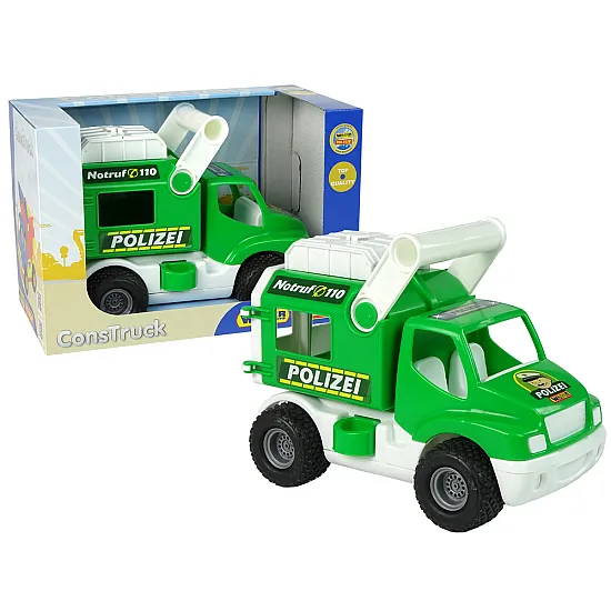 Zaļa policijas automašīna