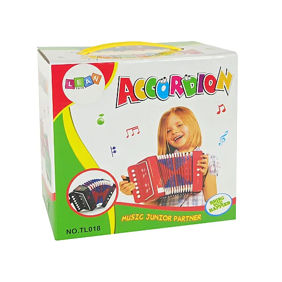 Žalias akordeonas jaunam muzikantui Muzikos instrumentai