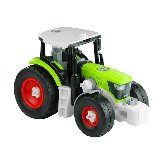 Assembly Tractor with Opened Trailer 43 cm Rotaļlietu automašīnas