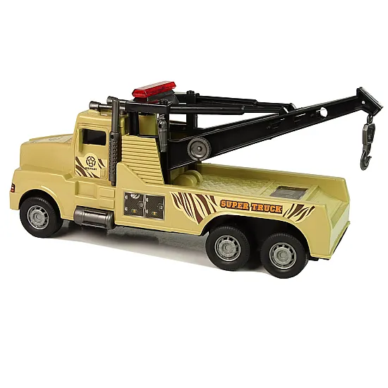 Auto Tow Truck Roadside Assistance 1:10 Rope Brown Rotaļlietu automašīnas