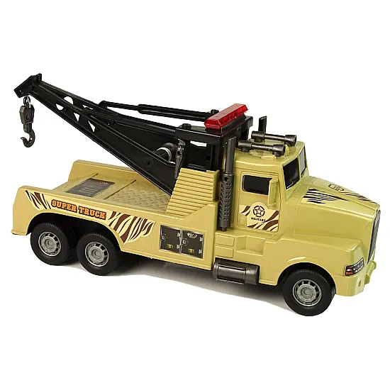 Auto Tow Truck Roadside Assistance 1:10 Rope Brown Rotaļlietu automašīnas