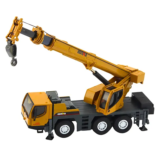 Autokrane Huina Crane Construction Vehicle Movable Metal Parts 1:50 Rotaļlietu automašīnas