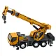 Autokrane Huina Crane Construction Vehicle Movable Metal Parts 1:50 Rotaļlietu automašīnas