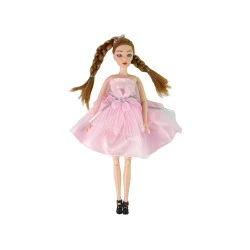 Leļļu Emilija ar kaķi un ziediem