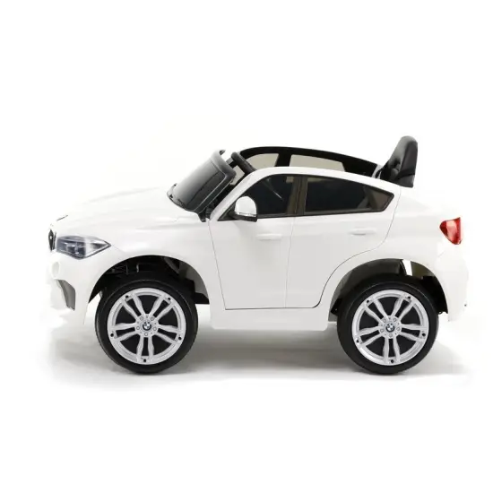 Balts BMW X6 elektromobilis Elektriskās mašīnas bērniem