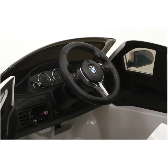 Balts BMW X6 elektromobilis Elektriskās mašīnas bērniem