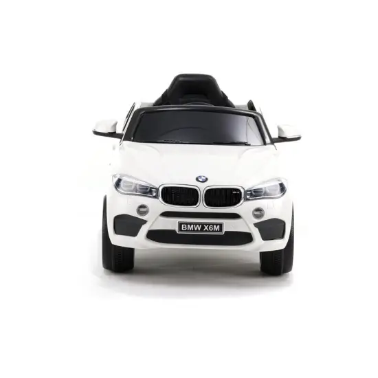 Balts BMW X6 elektromobilis Elektriskās mašīnas bērniem