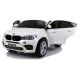 Balts BMW X6M ar akumulatoru darbināms automobilis Automašīnas