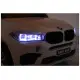 Balts BMW X6M ar akumulatoru darbināms automobilis Automašīnas
