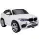 Balts BMW X6M ar akumulatoru darbināms automobilis Automašīnas