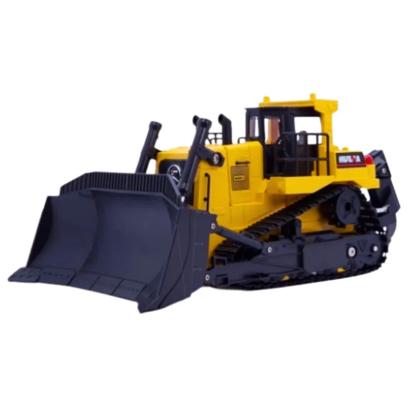 Bulldozer Bulldozer Excavator Huina Metal Construction Model 1:50 Rotaļlietu automašīnas