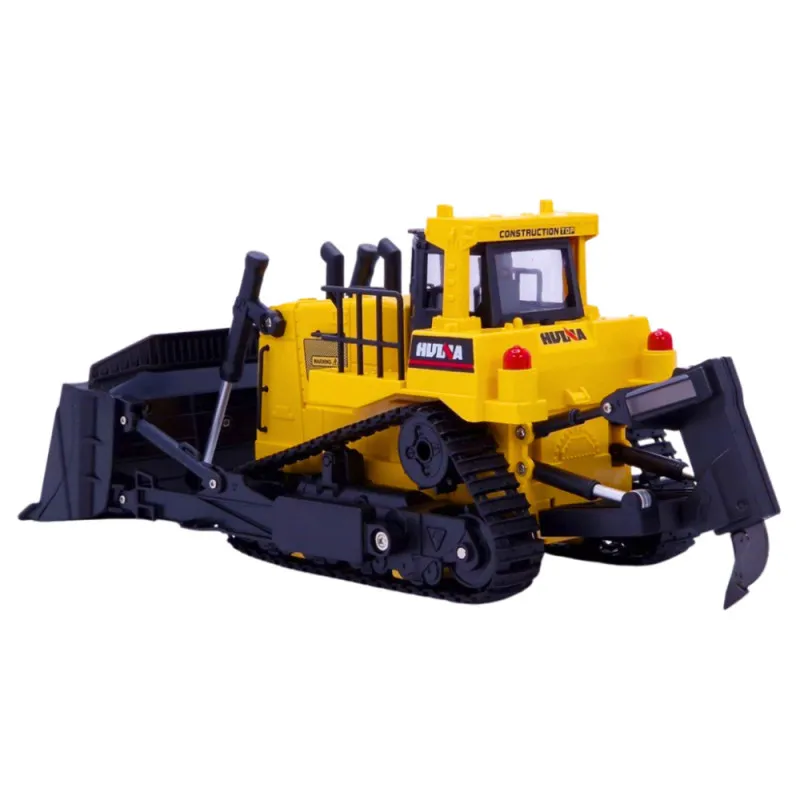 Bulldozer Bulldozer Excavator Huina Metal Construction Model 1:50 Rotaļlietu automašīnas