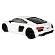 Car R/C Audi R8 1:24 Rastar White Rotaļlietu automašīnas
