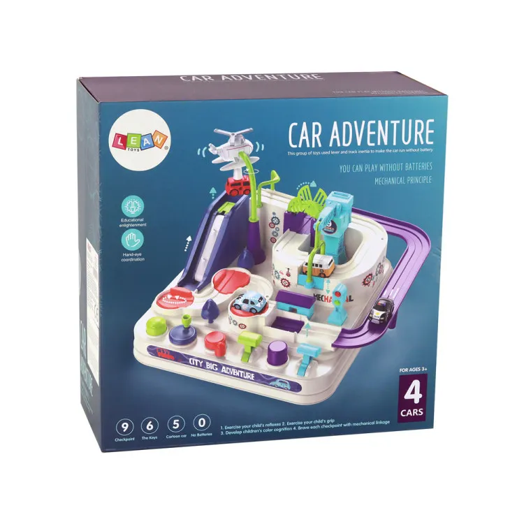 Colorful Interactive Obstacle Course Set for Toy Cars Rotaļlietu automašīnas