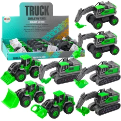 Būvniecības transportlīdzeklis Ekskavatora iekrāvēji Buldozers Green Gear Mix