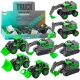 Construction Vehicle Excavator Loader Bulldozer Green Drive Mix Rotaļlietu automašīnas