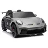 Bērnu pelēka elektriskā automašīna Porsche GT3 DK-P911