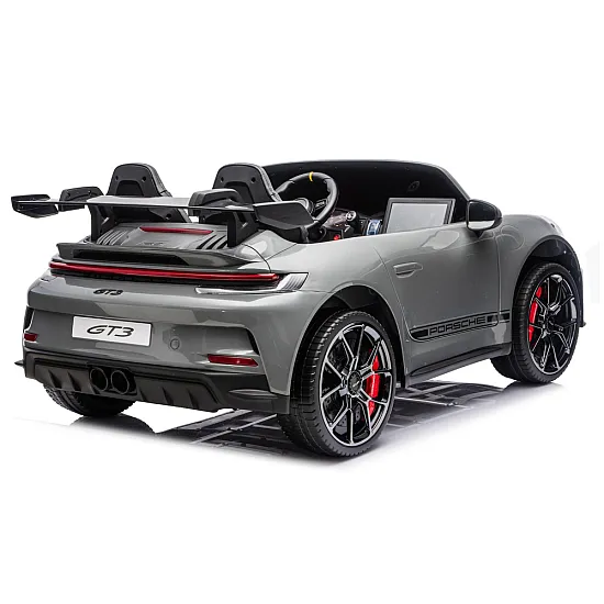 Bērnu pelēka elektriskā automašīna Porsche GT3 DK-P911