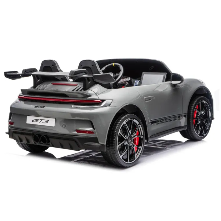 Bērnu pelēka elektriskā automašīna Porsche GT3 DK-P911
