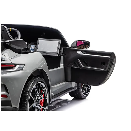 Bērnu pelēka elektriskā automašīna Porsche GT3 DK-P911