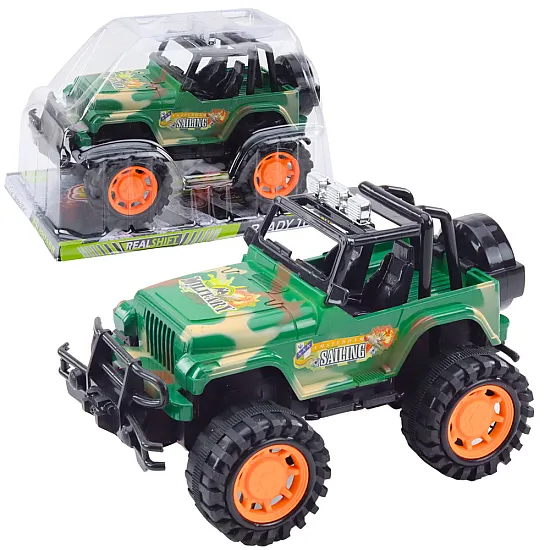 Large Military Off-Road Vehicle Green Rotaļlietu automašīnas