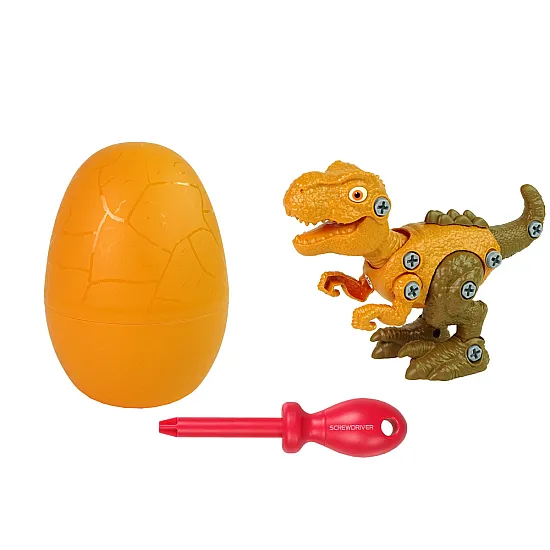 Oranžs dinozaura ola ar armatūru dinosaura. Dinozauri