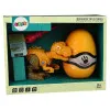 Oranžs dinozaura ola ar armatūru dinosaura. Dinozauri