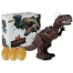 Brūns ar baterijām darbināms dinozaurs