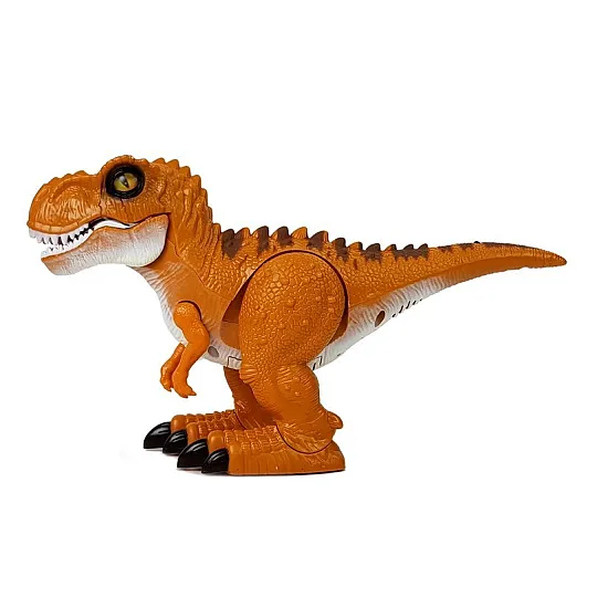 Attālināti vadāms oranžs dinozaurs Dinozauri