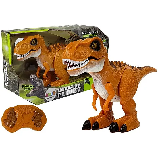 Attālināti vadāms oranžs dinozaurs Dinozauri