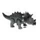 Baterijām darbināts pelēks Triceratops dinozaurus Dinozauri