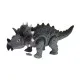 Baterijām darbināts pelēks Triceratops dinozaurus Dinozauri