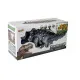 Baterijām darbināts pelēks Triceratops dinozaurus Dinozauri