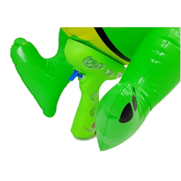Zaļš ūdens šautenis ar pūšamu dinozauru Šautenes