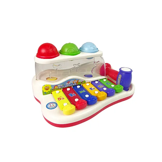 Izglītojoši ksilofoni mazuļiem ar dažādu krāsu bumbiņām Mūzikas instrumentai