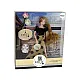 Garā matu lelle Emīlija ar kaķi un rozēm Leļļu un spēļu komplekti