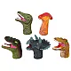 Krāsainas dinozauru formas pirkstu leļļas Dinozauri