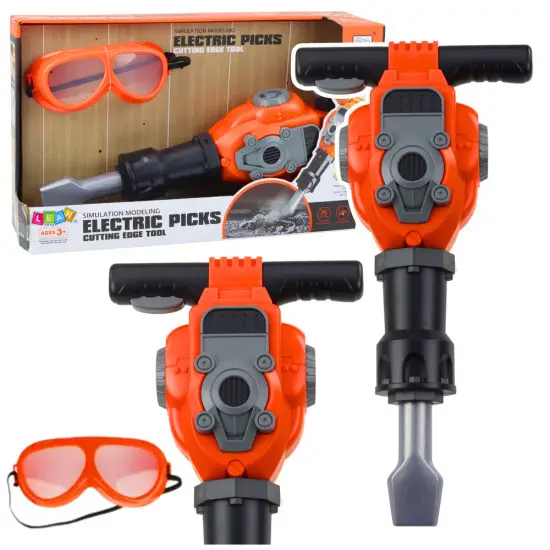 Handyman Set Pneumatic Hammer Glasses Orange Darba rīki