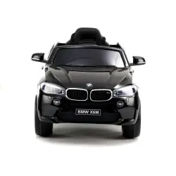 Melns BMW X6 ar akumulatoru darbināms automobilis