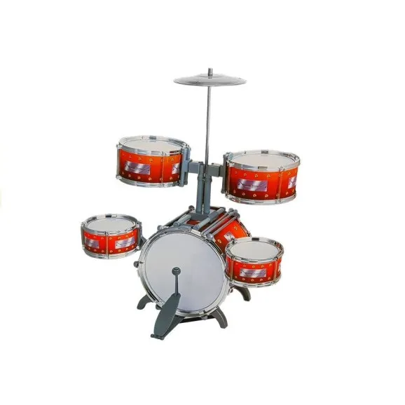 Bērnu mūzikas bungu komplekts ar 5 bungām un krēslu Mūzikas instrumentai